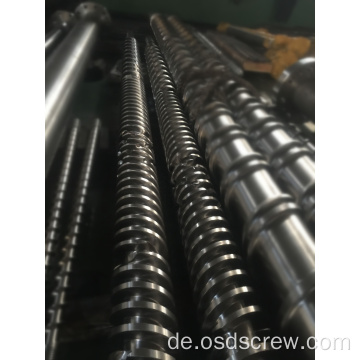 Schneckengehäuse für Bausano MD 125/30 PLUS Parallel-Doppel-Doppelschnecken-Zylinder-PVC ROHRPROFIL Bimetall